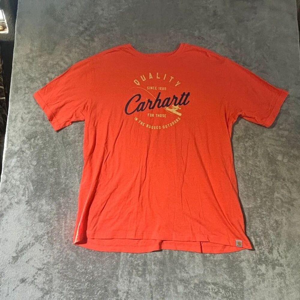Carhartt Coral Orange T-Shirt Men Size 2XL